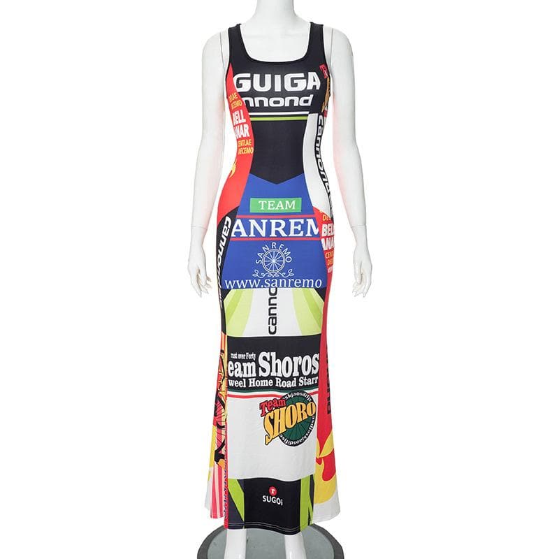 Riga mara hannu ta maxi mai kama da tambarin u na wuya | Kayan Biki na Mata