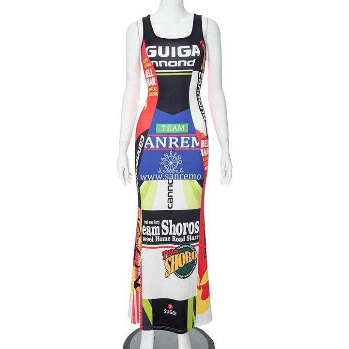 Riga mara hannu ta maxi mai kama da tambarin u na wuya | Kayan Biki na Mata