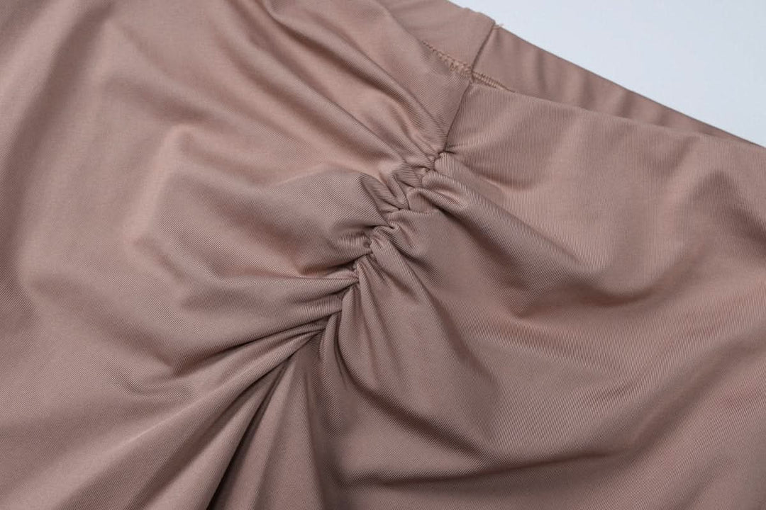 Long sleeve crewneck padded ruched pant set  | Festival Outfits Women