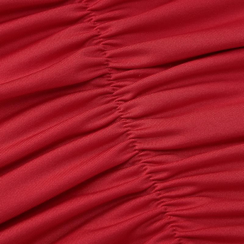 Riga mai kauri da wuyan Deep V | Kayan Biki na Mata