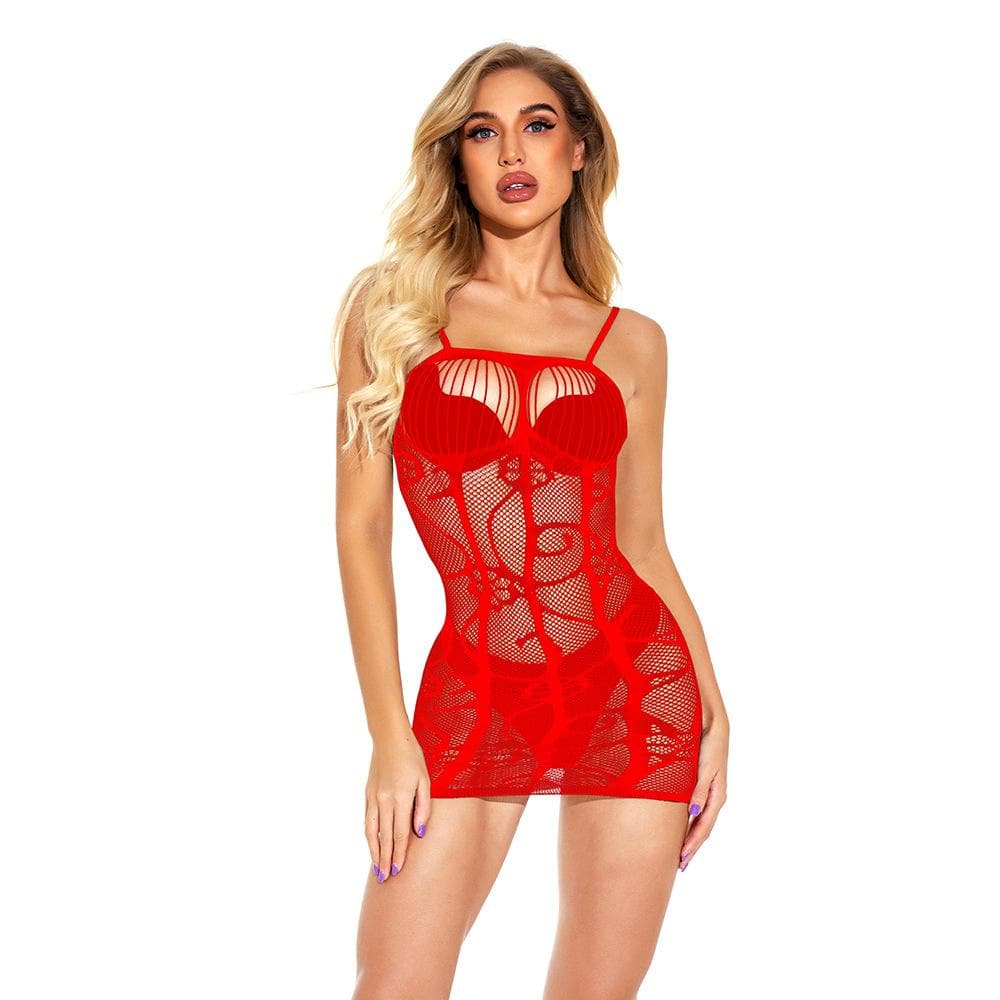 Lace hollow out solid cami cut out mini dress  | Festival Outfits Women