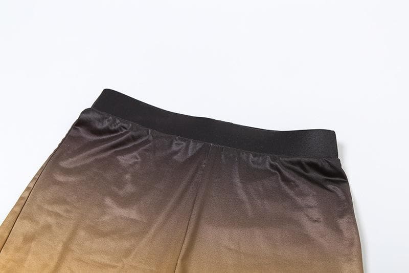 Satin wando mara hannu mai siffar crewneck ruched hollow out | Kayan Biki na Mata