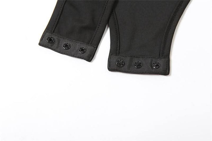 Halter v neck hollow out 2 piece cami bodysuit-final-sale