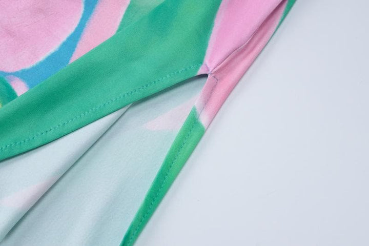 Rigar midi mara hannu mai siffar kwatancen baya | Kayan Biki na Mata