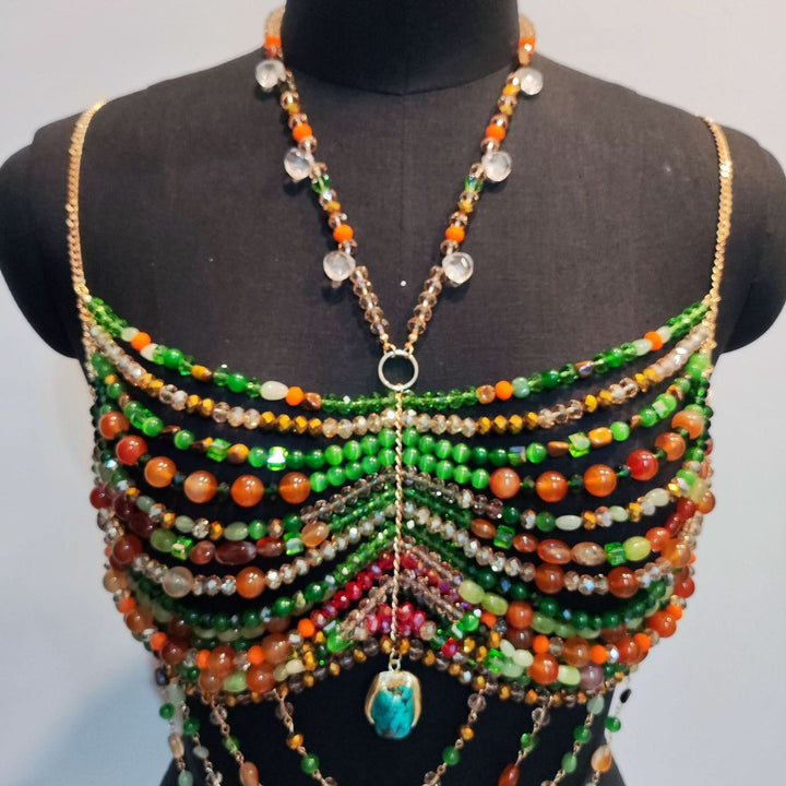 Halter pendant hollow out o ring cut out top  | Festival Outfits Women