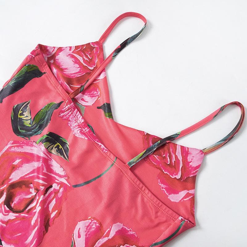 Riga mai launin ruwan hoda mai kama da na baya mai kama da na cami | Kayan Biki na Mata