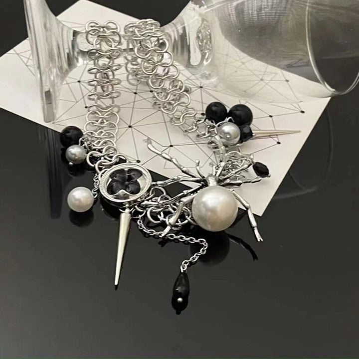 Kayan ado na gizo-gizo na jabu na lu'u-lu'u | Kayan bikin mata