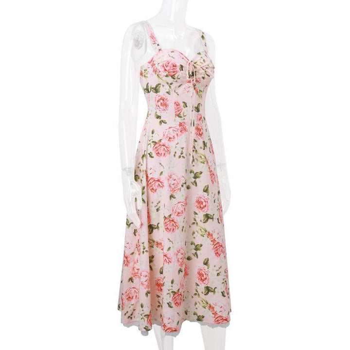 Riga mai lace mai laushi da aka yi da fure mai rubutu mai kauri | Tufafin Biki na Mata