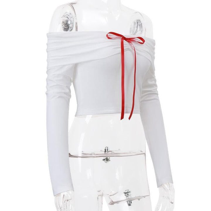 Ribbon dogon hannu mai kauri daga kafada | Kayan Biki na Mata