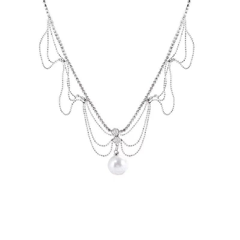 Abun wuya mai laushi na lu'u-lu'u na jabu | Kayan Biki na Mata