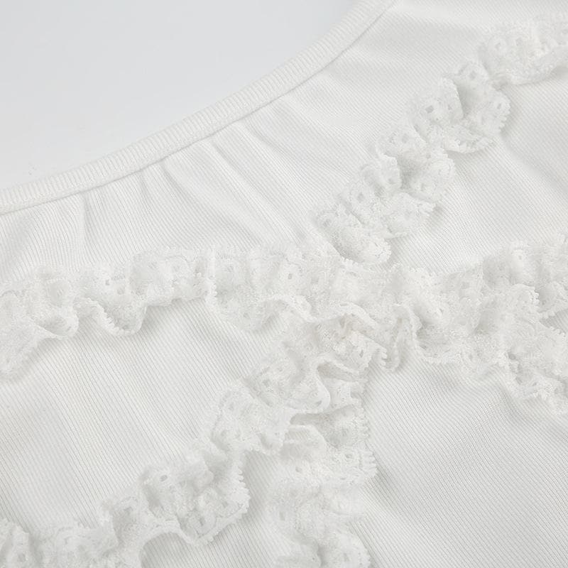 Tsarin bowknot mai kauri da aka yi da lace hem | Kayan Biki na Mata