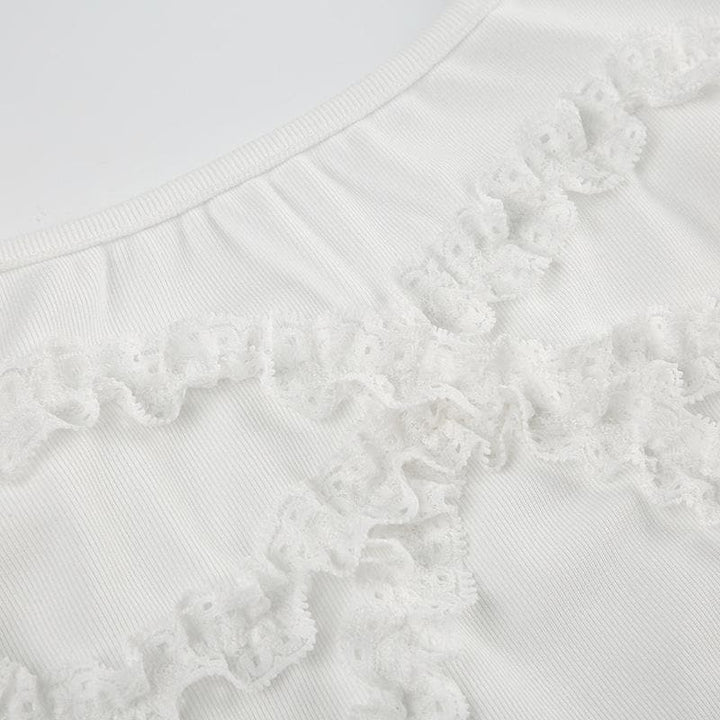 Tsarin bowknot mai kauri da aka yi da lace hem | Kayan Biki na Mata