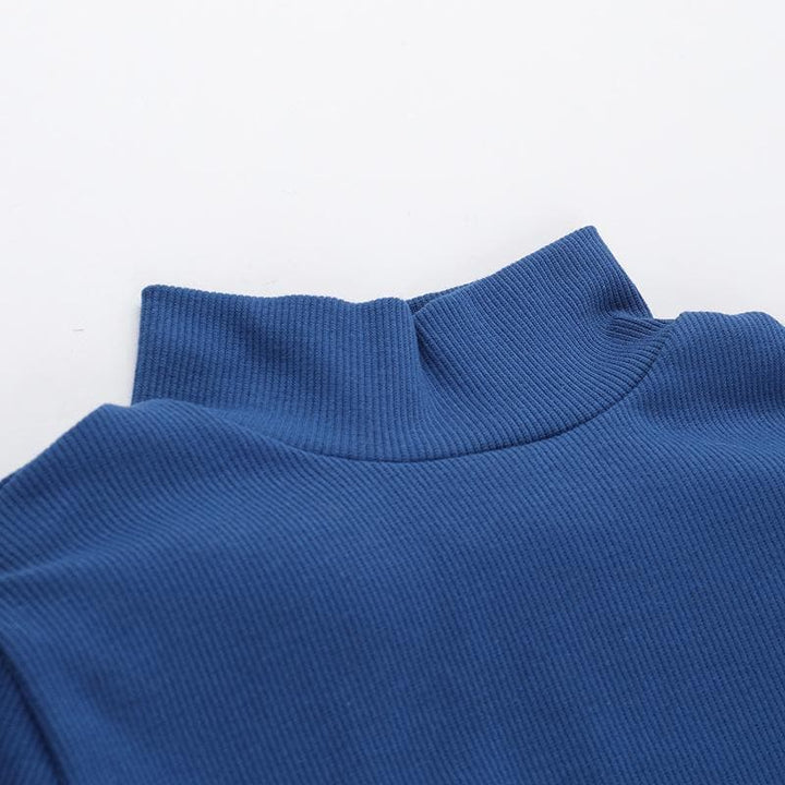 Short sleeve high neck fluffy backless top  | Festival Outfits Women