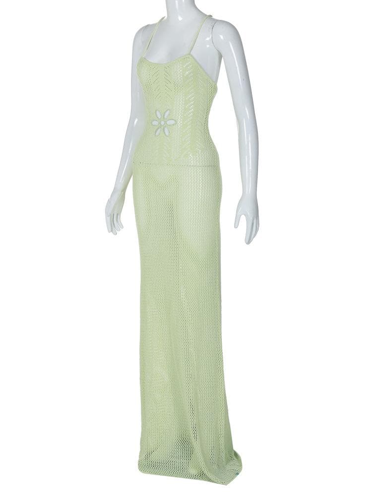 Rigar cami maxi mai suturar da aka saka a baya | Kayan Biki na Mata