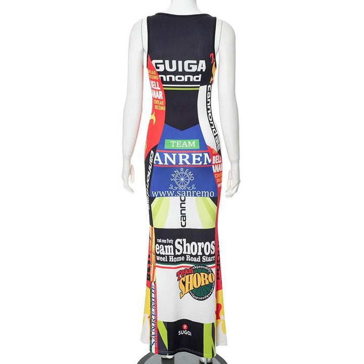 Riga mara hannu ta maxi mai kama da tambarin u na wuya | Kayan Biki na Mata