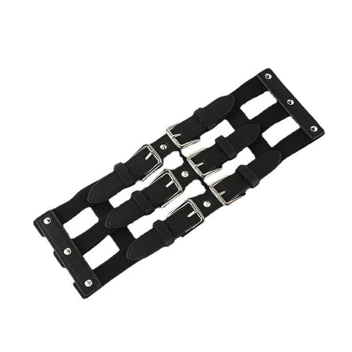 Rivet adjustable layered buckle corset  | Festival Outfits Women