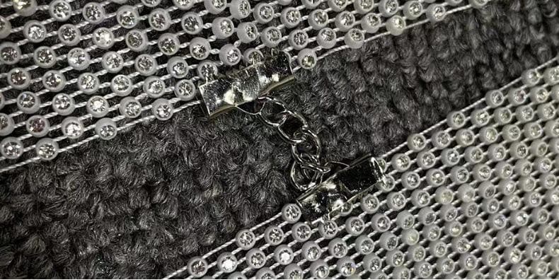 Halter fishnet beaded see through metal chain top  | Festival Outfits Women-final-sale