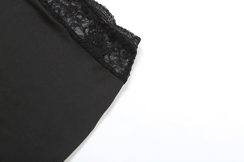 Halter v neck lace backless maxi skirt set  | Festival Outfits Women