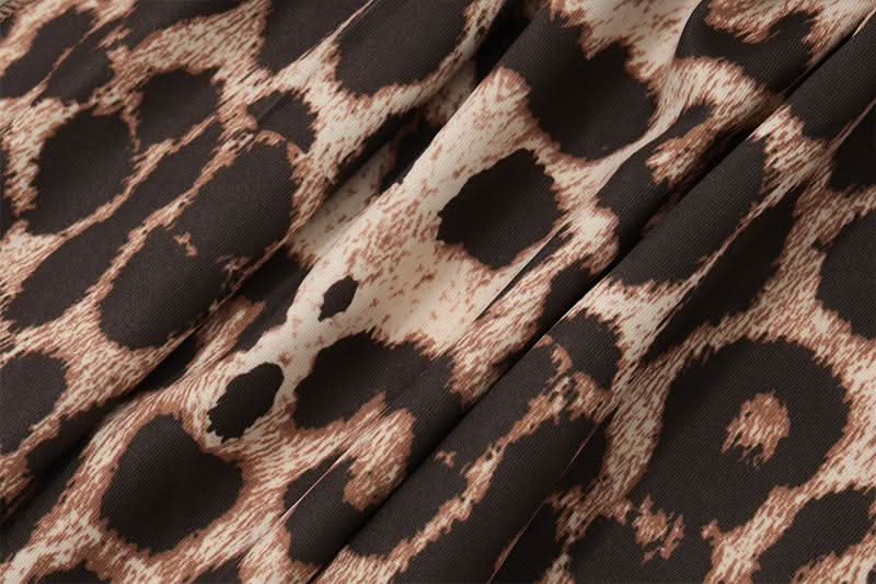 Leopard print halter self tie backless top  | Festival Outfits Women  | Cheetah Print Top