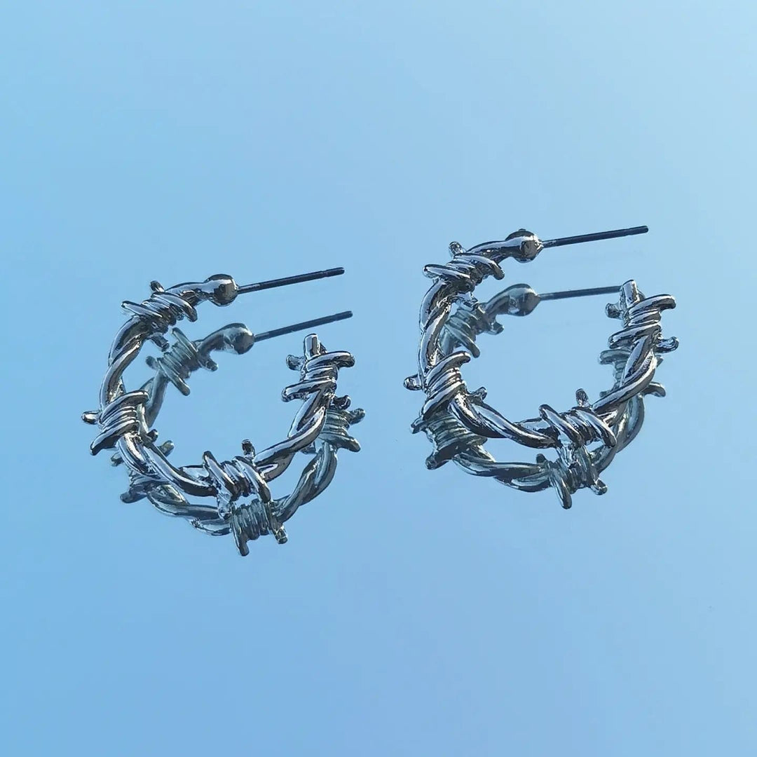 Thorns decor solid stud earrings  | Festival Outfits Women