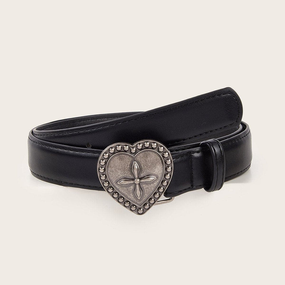 Heart PU leather adjustable belt  | Festival Outfits Women