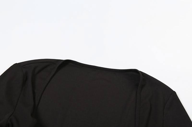 Long sleeve sweetheart neck shrug 2 piece hollow out cut out maxi dress  | Festival Outfits Women