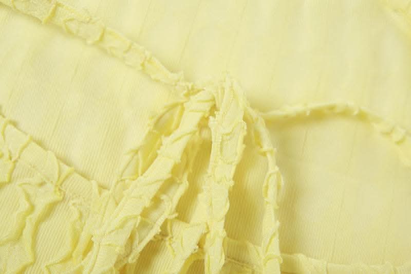 Cross back self tie backless u neck textured solid maxi dress-final-sale  | Festival Outfits Women