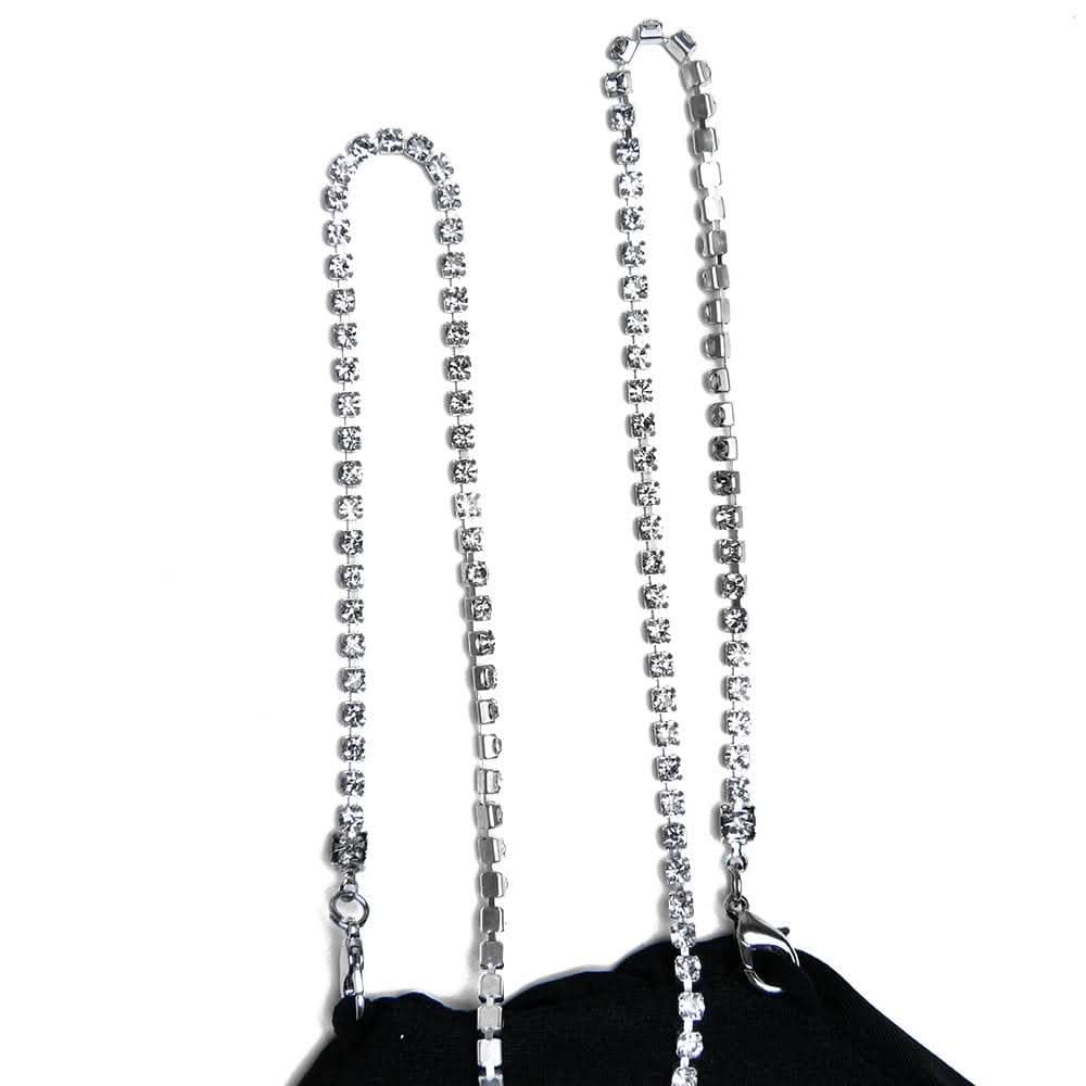 Metal chain one shoulder solid slit maxi dress-final-sale  | Festival Outfits Women