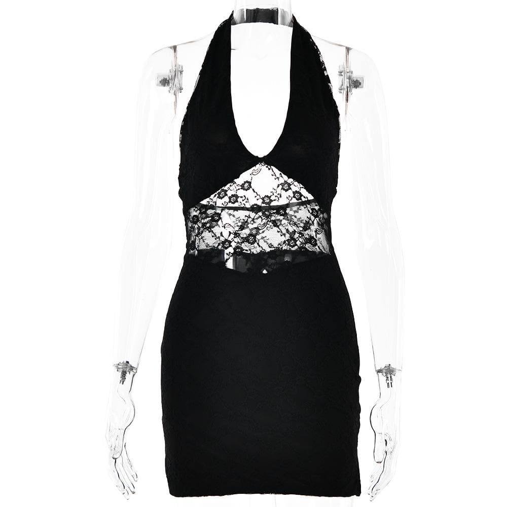 Riga mai laushi da wuyan hannu mara baya ta Halter | Kayan Biki na Mata