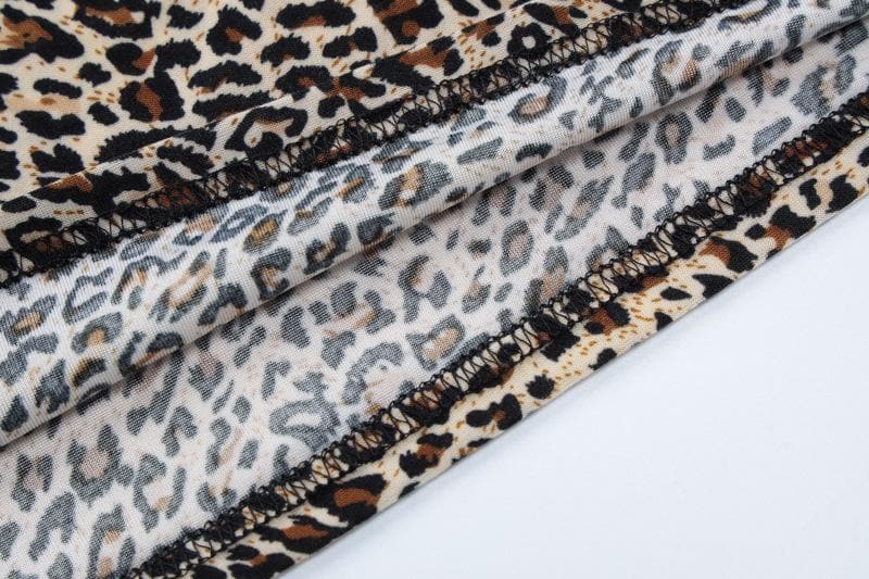 Leopard print u neck backless cami top  | Festival Outfits Women  | Cheetah Print Top