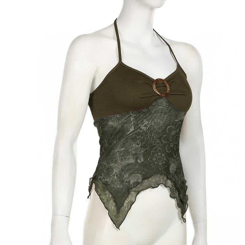 Ruffle mai kauri da aka buga da raga mai kauri | Kayan Biki na Mata