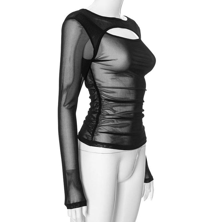 Riga mai kauri mai dogon hannu mai kauri | Kayan Biki na Mata