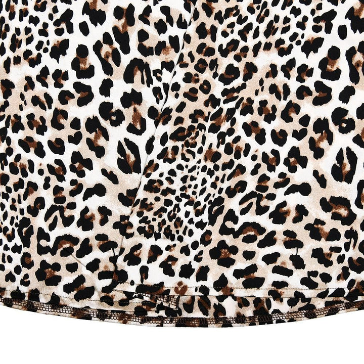 V neck leopard print lace see through cami mini dress  | Festival Outfits Women  | Leopard Print Mini Dress