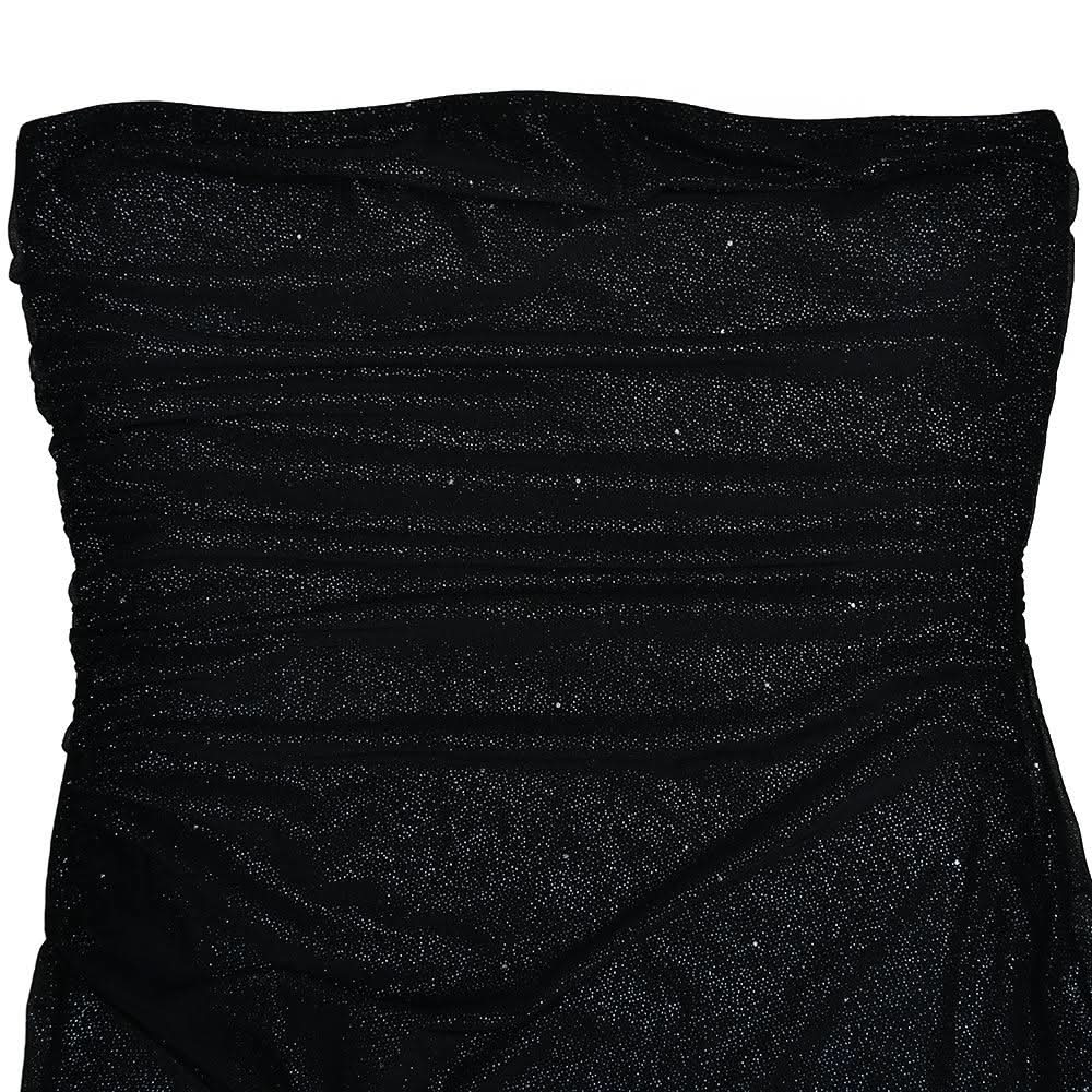 Slit ruched backless irregular tube maxi dress  | Festival Outfits Women