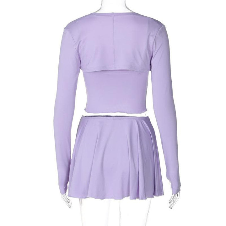 Safofin hannu masu dogon hannu da aka yi da wando mai guda 3 | Kayan Biki na Mata