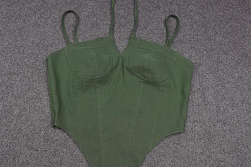 Solid halter notch neck self tie backless cami crop top-final-sale  | Festival Outfits Women