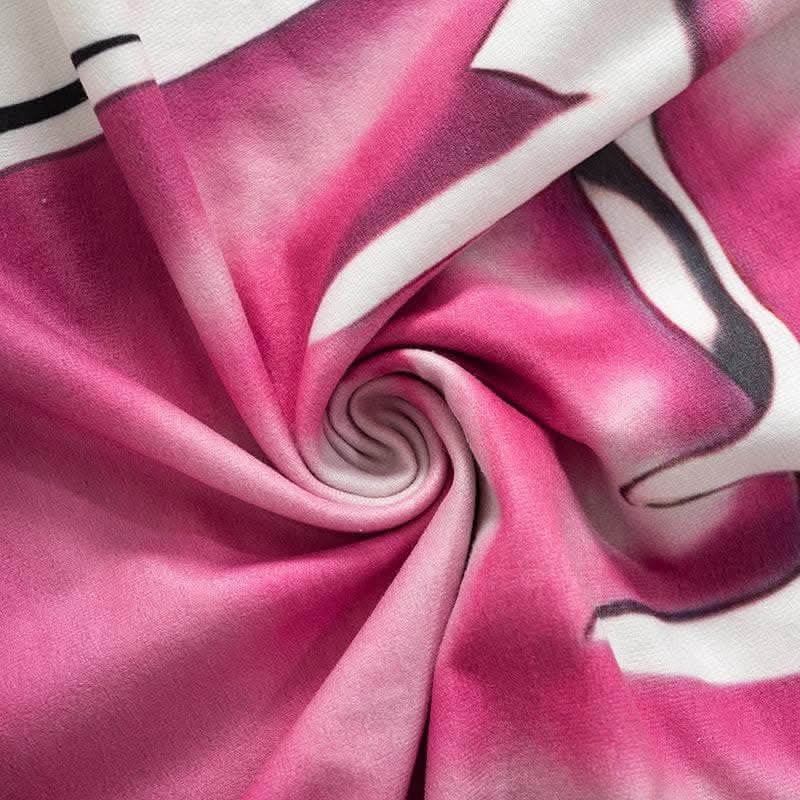 Long sleeve contrast abstract print slit midi dress-final-sale  | Festival Outfits Women