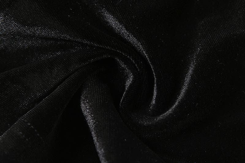 Tufafin fensir na Halter velvet mai laushi mara baya | Kayan Biki na Mata