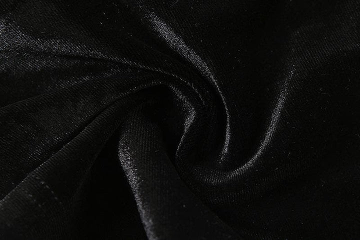 Tufafin fensir na Halter velvet mai laushi mara baya | Kayan Biki na Mata