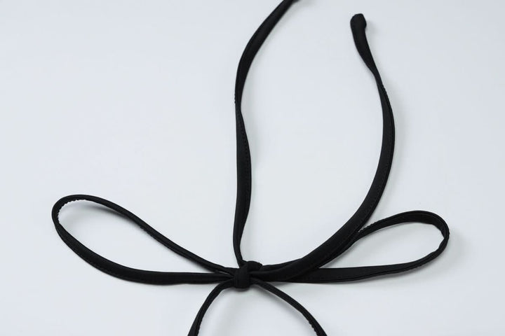 Halter long sleeve mesh lace hem button top  | Festival Outfits Women-final-sale