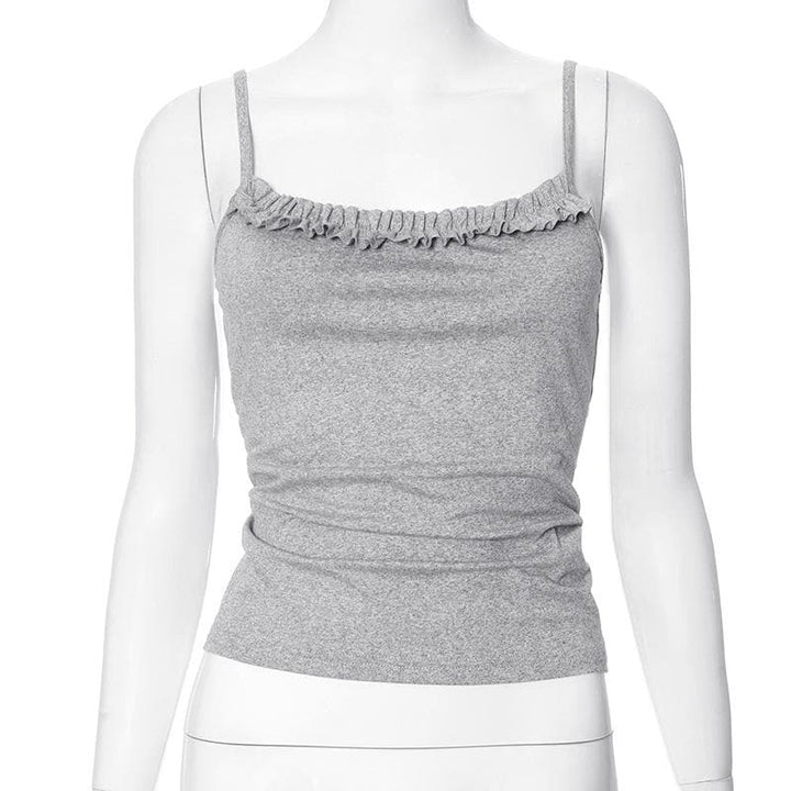 Ruffle mai kauri mai kauri mara baya | Kayan Biki na Mata