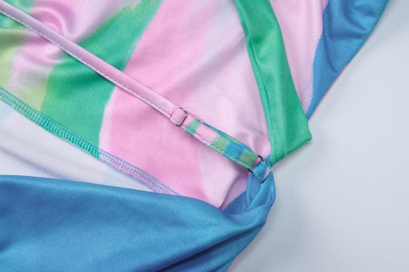 Rigar midi mara hannu mai siffar kwatancen baya | Kayan Biki na Mata