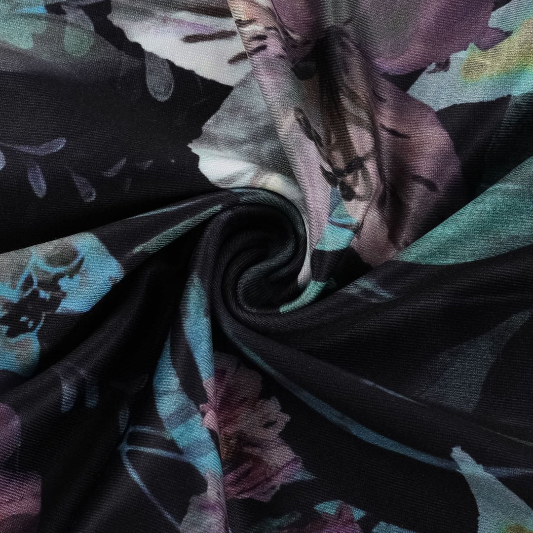 Cowl neck flower print contrast backless cami maxi dress-final-sale  | Festival Outfits Women