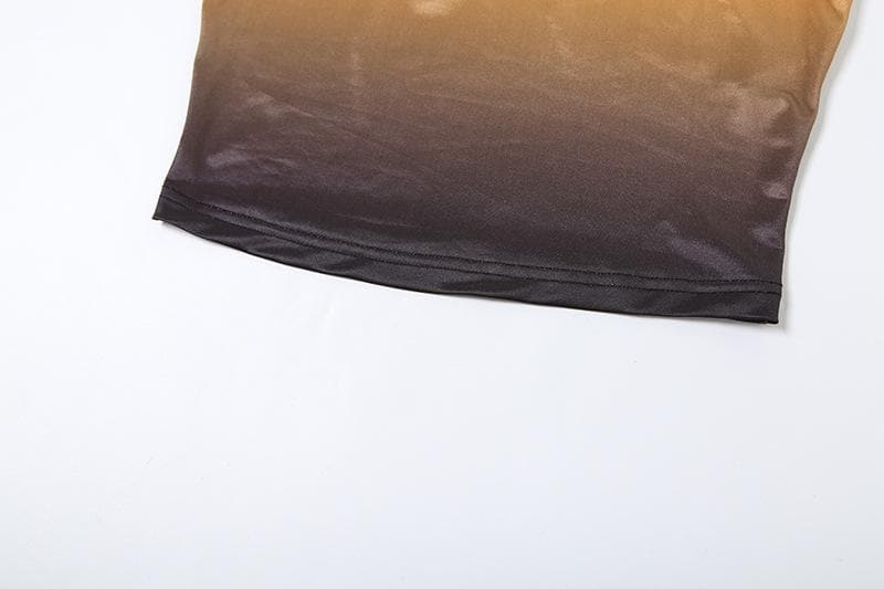 Satin wando mara hannu mai siffar crewneck ruched hollow out | Kayan Biki na Mata