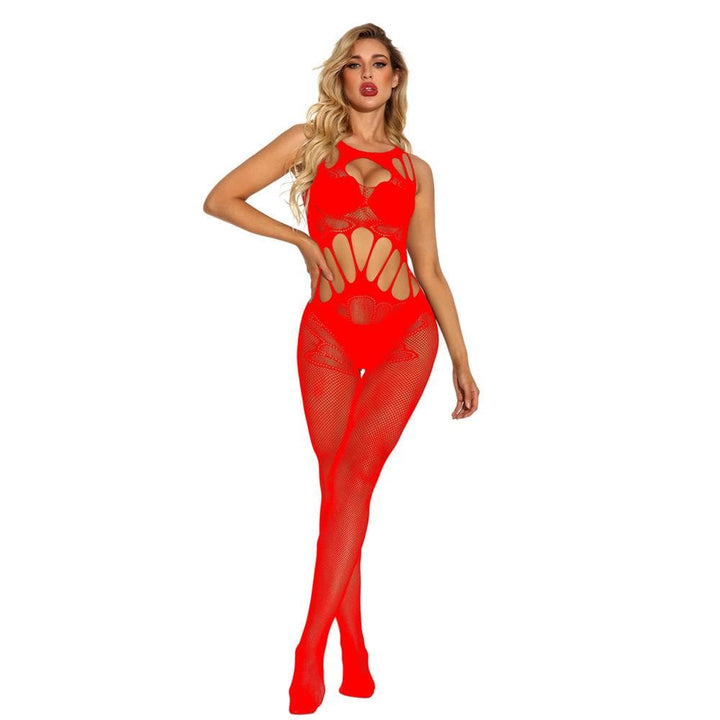 Lace patchwork open crotch bodystocking  | Festival Outfits Women