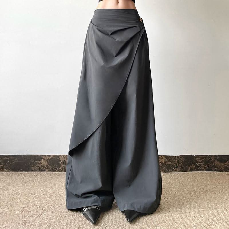 Button wide leg high rise pant  | Festival Outfits Women