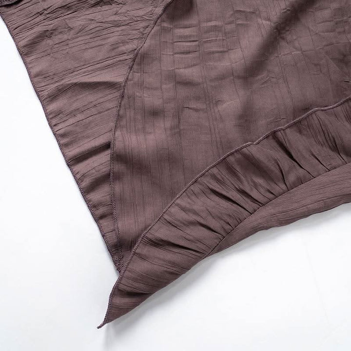 Ruffle knotted zip-up maxi skirt  | Festival Outfits Women