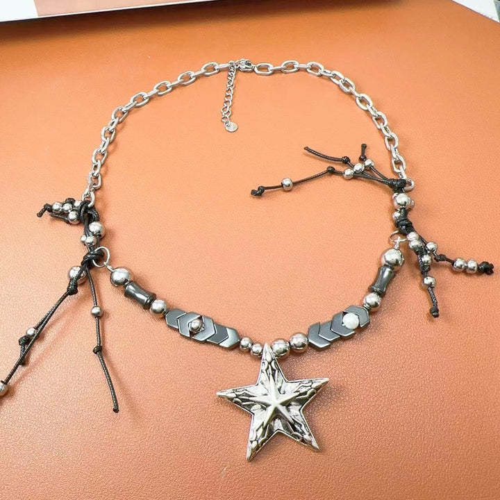 Star pendant beaded necklace  | Festival Outfits Women