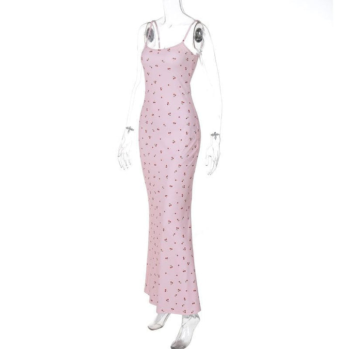 U neck flower print cami maxi dress  | Festival Outfits Women