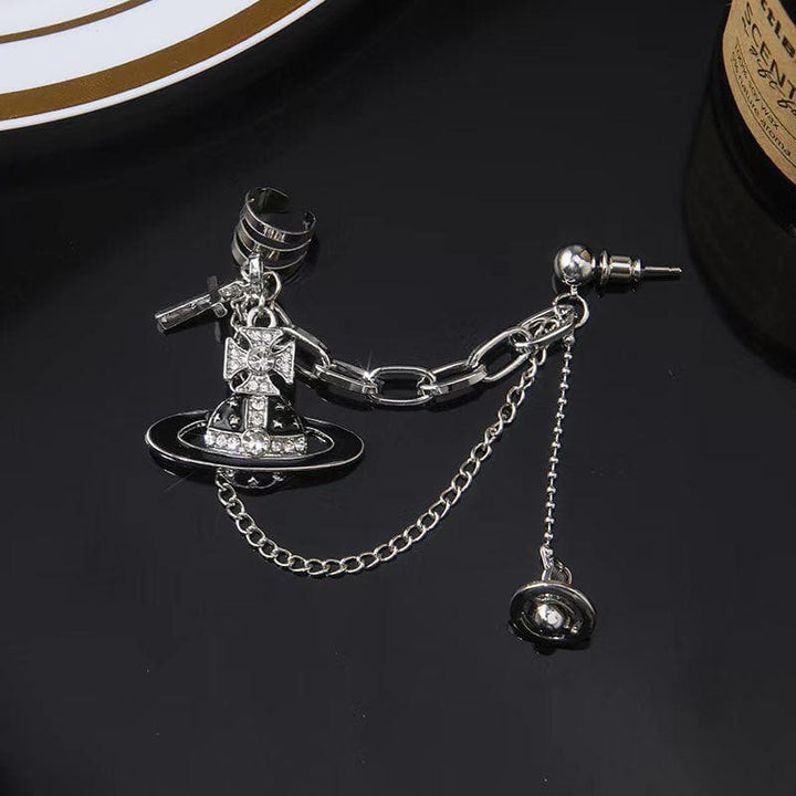 Planet cross o ring 1 piece drop earrings  | Festival Outfits Women